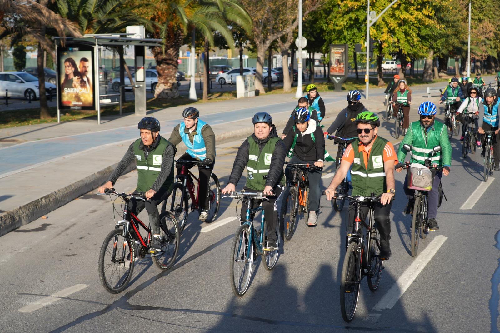 Pedallar farkındalık için çevrildi